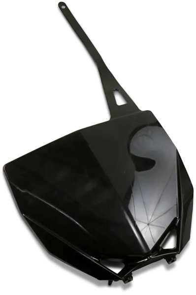 Replacement Front Number Plate Black-0