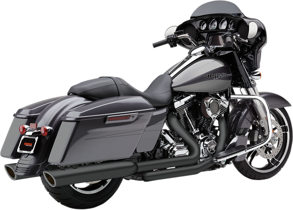 909 Twins Slip-on Mufflers Black, 1, nordicamoto.ro