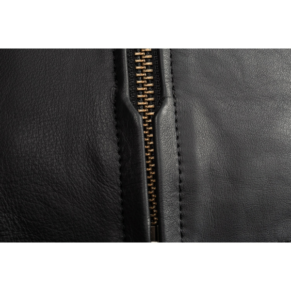 Geaca Moto Touring Klim Sixxer Leather Gunmetal Black-0