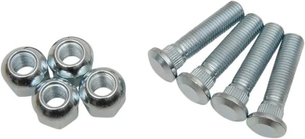 MOOSE RACING Wheel Stud-nut Kit Silver -0