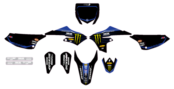 Complete Graphics Kit Black, Blue, 1, nordicamoto.ro