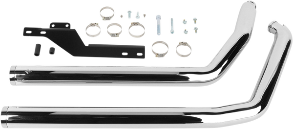 Dragster Exhaust System Chrome, 2, nordicamoto.ro