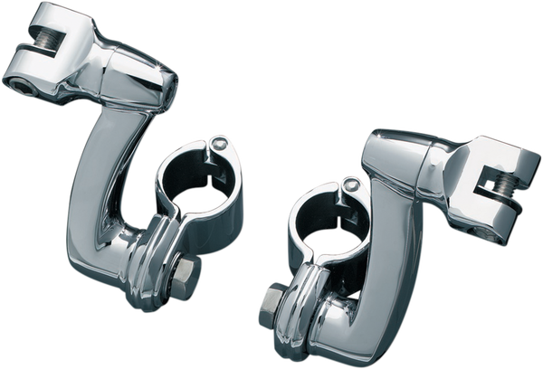 Longhorn Offset Footpeg Mounts Black, 2, nordicamoto.ro