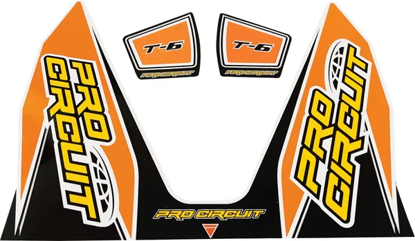 T-6 Exhaust Decals Orange-0