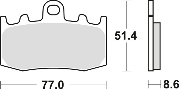 Placute frana fata TRW Sinterizate STREET BMW R 1100 S '01-'05/R 1150 GS / ADV / R / RT '01-'06/ K 1200 GT / RS '01-'08/ K 1200 S '05-'09/ R 1200 GS / ADV '04 -'13