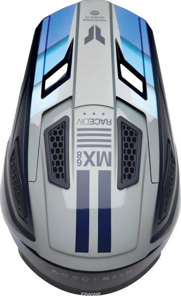 Casca Thor Fleet Defy Gri/Albastru XXL-0