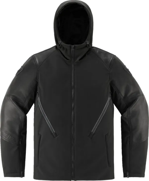 Geaca Piele Icon Basehawk 2 Black-6