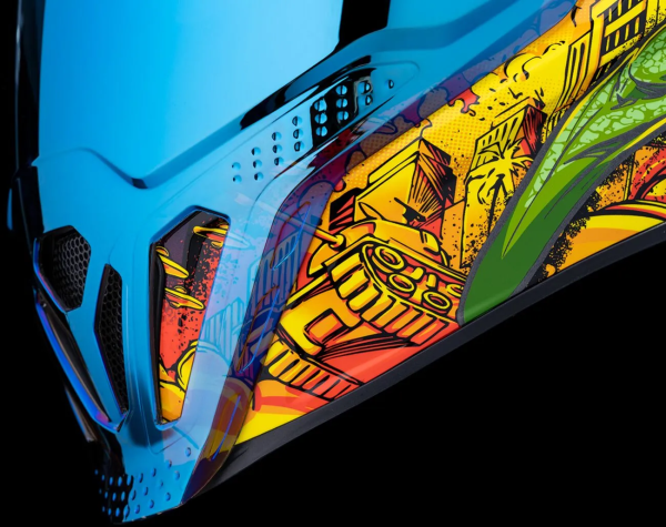 Casca Icon Airflite Bugoid Blitz Multicolor/Blue-6