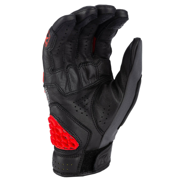 Manusi Klim Baja S4 Black - Fiery Red-3