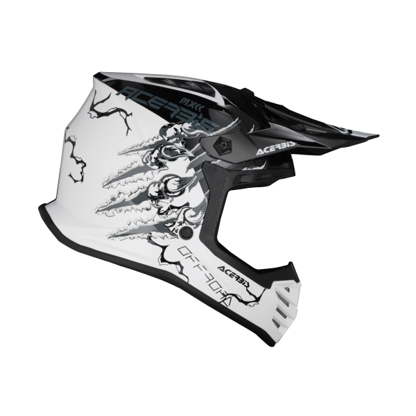 Casca Copii Acerbis Profile White/Black-6