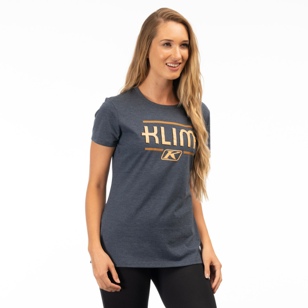 Tricou Dama Klim Kute Corp SS T Heathered Teal - Beach Glass-5