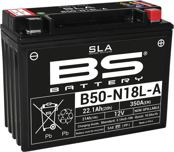 Sla Factory – Baterie AGM activată, fără întreținere, negru, 1, nordicamoto.ro