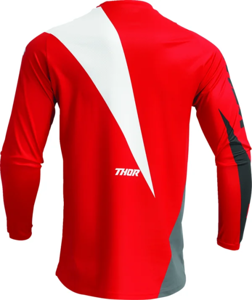 Tricou Copii Thor Sector Edge Red/White 2XS, 6, nordicamoto.ro