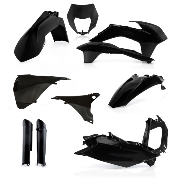 Kit Plastice Acerbis KTM EXC EXC-F 14-15 Negru - Complet