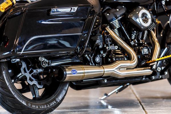 Diamondback 2-into-1 Exhaust System Brushed, 4, nordicamoto.ro