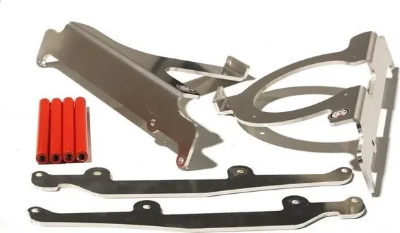 Radiator Braces Silver, 4, nordicamoto.ro