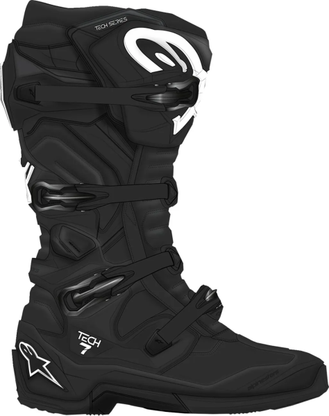 Cizme Alpinestars Tech 7 Black-2