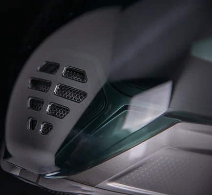 High-flow Air Filter Black, Red -3