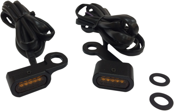 Led Handlebar Marker Lights Black, 2, nordicamoto.ro