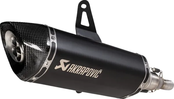 Slip-on Line Muffler Scooter Black, Carbon Fiber -0