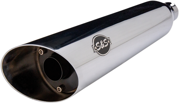 Slash Cut Ec Slip-on Mufflers Chrome, 2, nordicamoto.ro