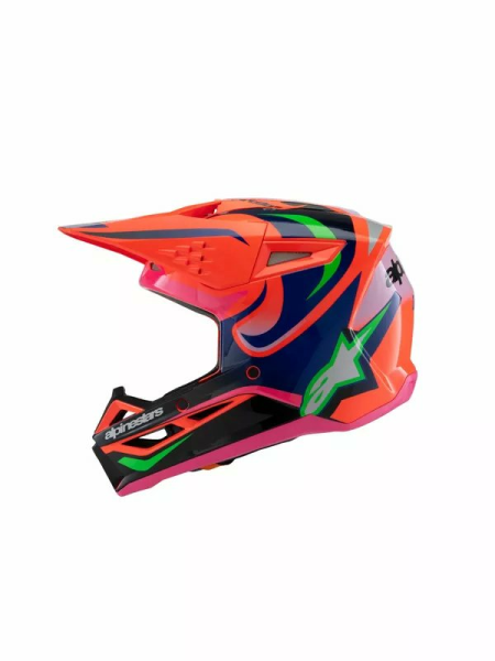 Casca Copii Alpinestars S-M3 Deegan Orange/Pink/Purple-3