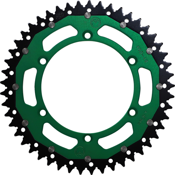 MOOSE RACING Pinion dublu verde, 2, nordicamoto.ro