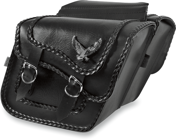 Black Magic Saddlebags Silver, Black, 1, nordicamoto.ro