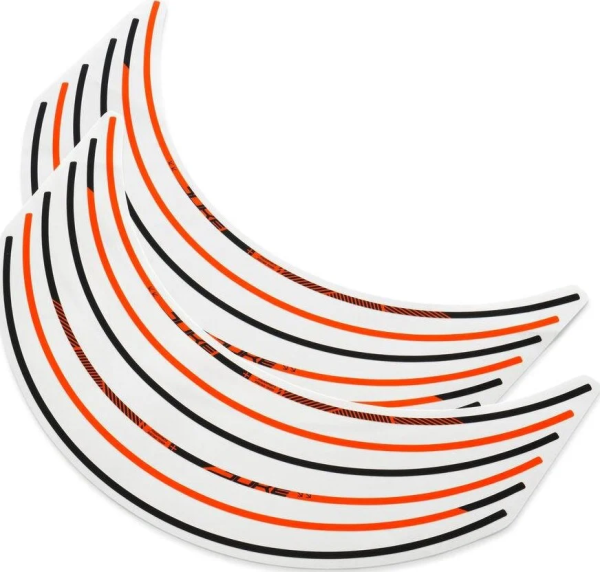 Wheel rim sticker kit