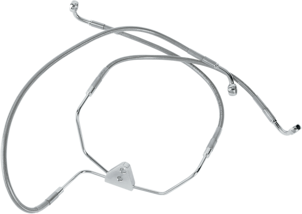 Stainless Steel Brake Line Kit Silver, Clear-coated, 1, nordicamoto.ro