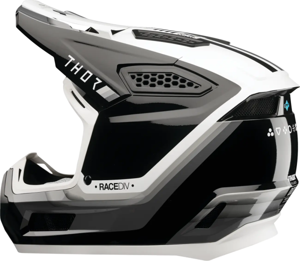 Casca Thor Fleet Defy Alb/Negru XXL-1