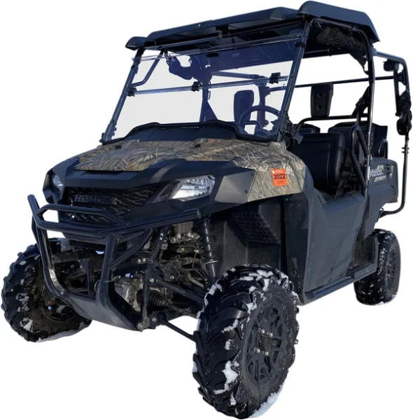 Deluxe Full Folding Windshield Clear -2