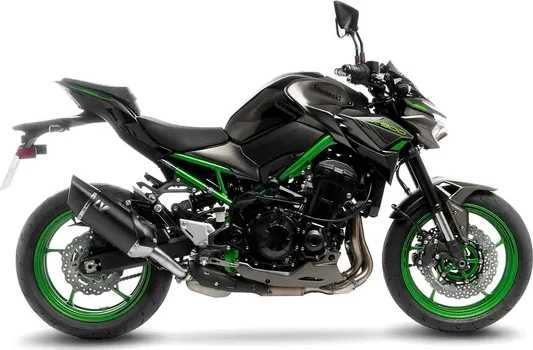 Tobă de eșapament LeoVince LV-14 R Black Edition Slip-On pentru Kawasaki Z900, 6, nordicamoto.ro