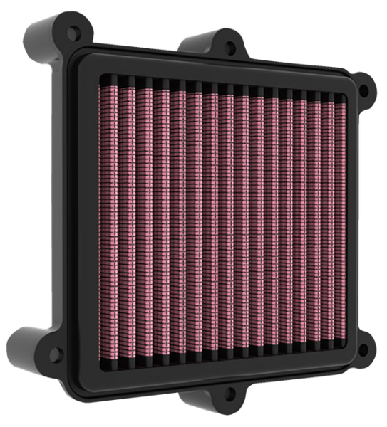High-flow Air Filter Black, Red, 3, nordicamoto.ro