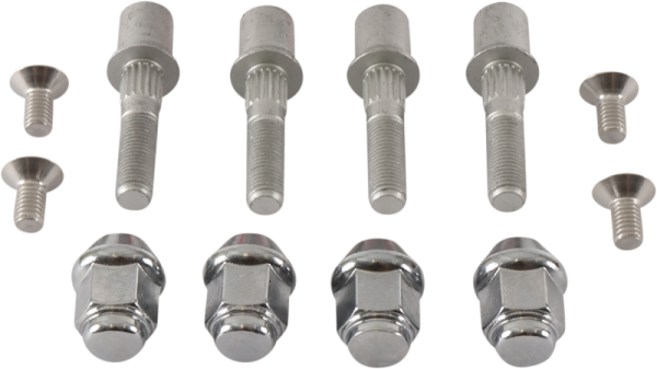 Wheel Stud/nut Kit Silver, 1, nordicamoto.ro