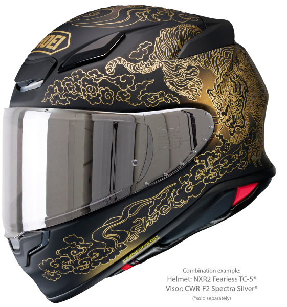 Casca integrala SHOEI NXR2 FEARLESS TC-5 Negru/Auriu Mat XXL-5