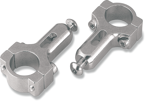 MOOSE RACING Aluminum 7-8'' Handguard Mount Clamps Silver, 1, nordicamoto.ro