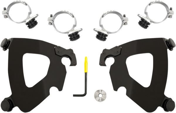 Gauntlet Fairing Trigger-lock Hardware Kit Black, 1, nordicamoto.ro