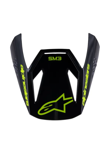 Viziera Casca Copii Alpinestars Sm3 Radium Black/Yellow-0