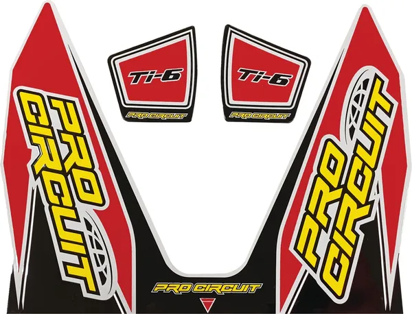 Ti-6 Exhaust Decals Red