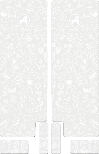 Fork Decal White, Opaque, 1, nordicamoto.ro