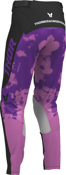 Womens Launchmode Bleach Pants Purple, Black -3