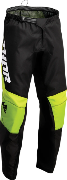 Pantaloni copii Thor Sector Chef Black/Green 24, 1, nordicamoto.ro