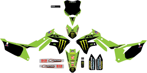 Complete Graphics Kit Black, Green, 1, nordicamoto.ro