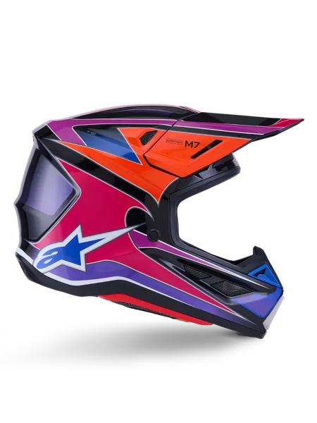 Cască Alpinestars SM7 Fuse Blue-2