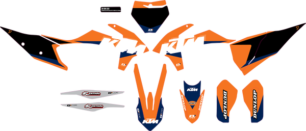 Complete Graphics Kit Orange, 2, nordicamoto.ro
