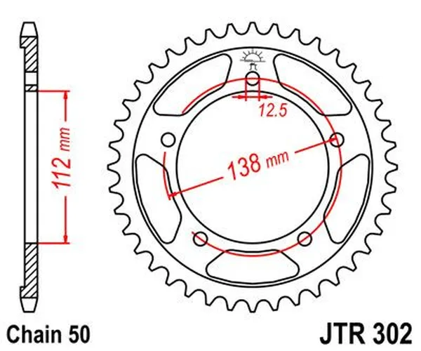 JT SPROCKETS Induction Hardened Black Zinc Finish Rear Sprocket Black, Zinc -0