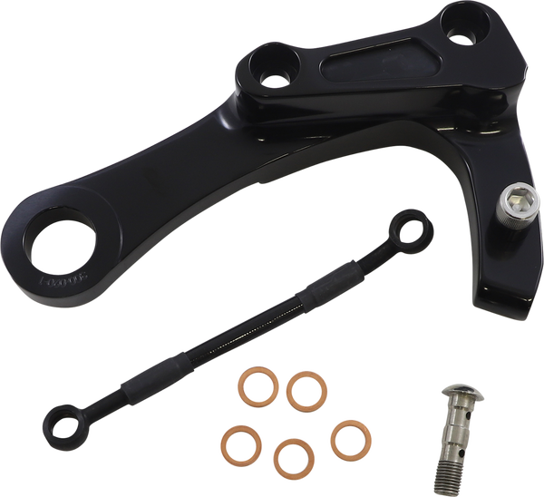 Caliper Bracket Black, Anodized, 1, nordicamoto.ro
