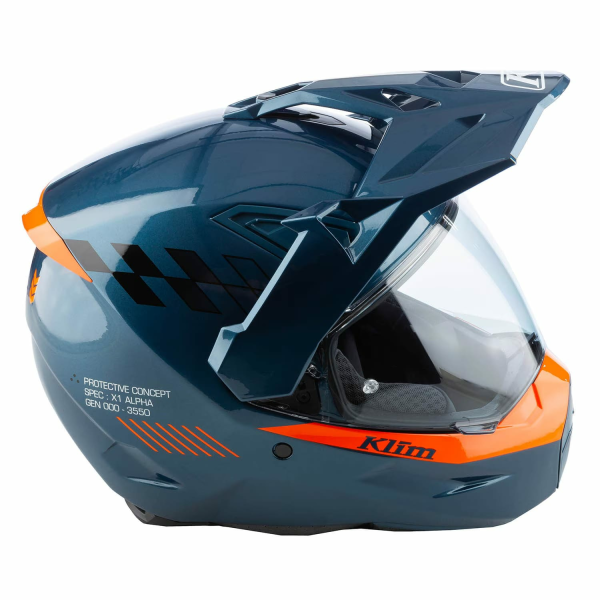 Casca Moto Klim X1 Alpha ECE/DOT Gloss Hi-Vis - White-24