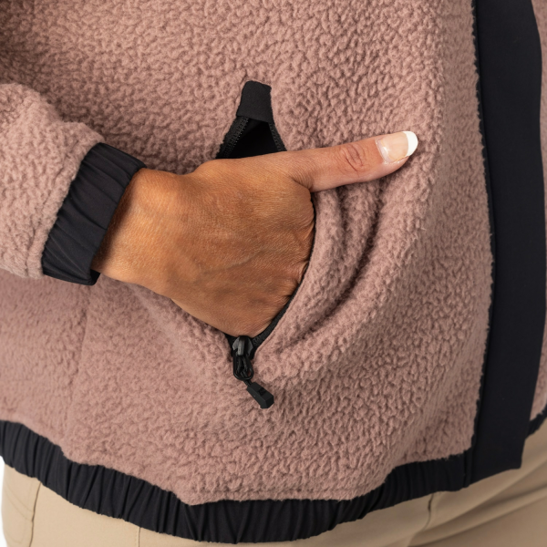 Geaca Dama Klim Sira High Pile Fleece Black-1